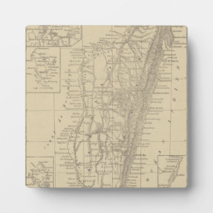 Plaque Photo Map of Madagascar