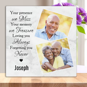 Plaque Photo Marble Family Photo Sympathy Memorials Keepsake
