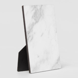 Plaque Photo Marbre Blanc