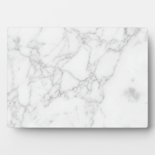 Plaque Photo Marbre Blanc