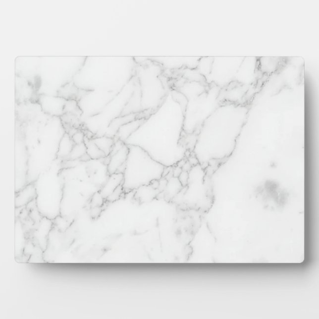 Plaque Photo Marbre Blanc (Devant)