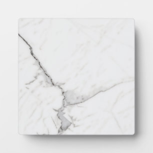 Plaque Photo Marbre Blanc