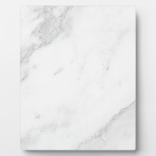 Plaque Photo Marbre Blanc