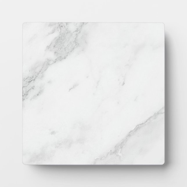 Plaque Photo Marbre Blanc  (Devant)