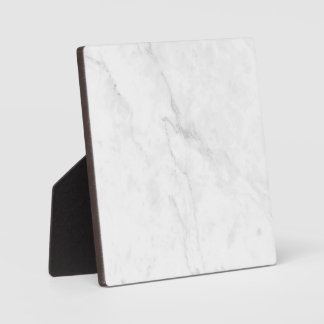 Plaque Photo Marbre Blanc