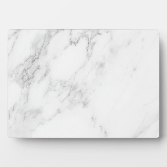 Plaque Photo Marbre Blanc  (Devant)