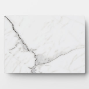 Plaque Photo Marbre Blanc