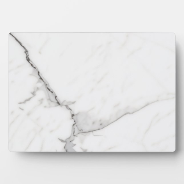 Plaque Photo Marbre Blanc  (Devant)