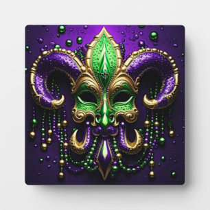 Plaque Photo Mardi Gras Fleur De Lis Design 2024