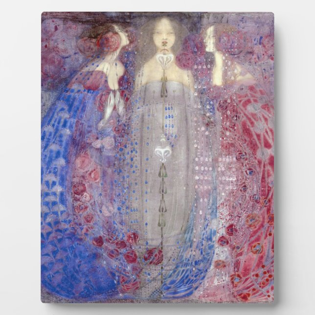 Plaque Photo Margaret Macdonald Mackintosh Les Trois Parfums (Devant)