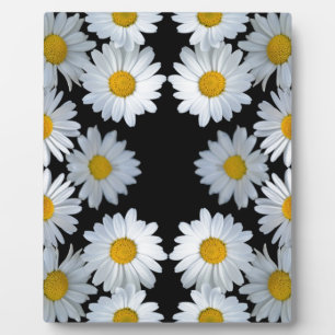 Plaque Photo marguerite noire des années 90