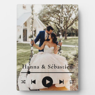 Plaque photo mariage
