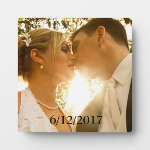 Plaque photo mariage