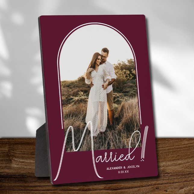 Plaque Photo Mariage Arch Photo Bourgogne (Créateur téléchargé)