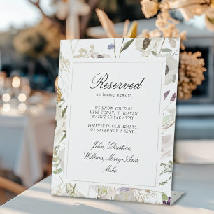 Plaque Photo Mariage de printemps "Nous vous avons gardé une pl