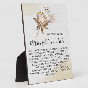 PLAQUE PHOTO MARIAGE DE SIGNE DE TABLEAU DE COOKIES PITTSBURGH