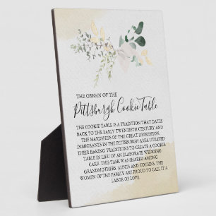 PLAQUE PHOTO MARIAGE DE SIGNE DE TABLEAU DE COOKIES PITTSBURGH