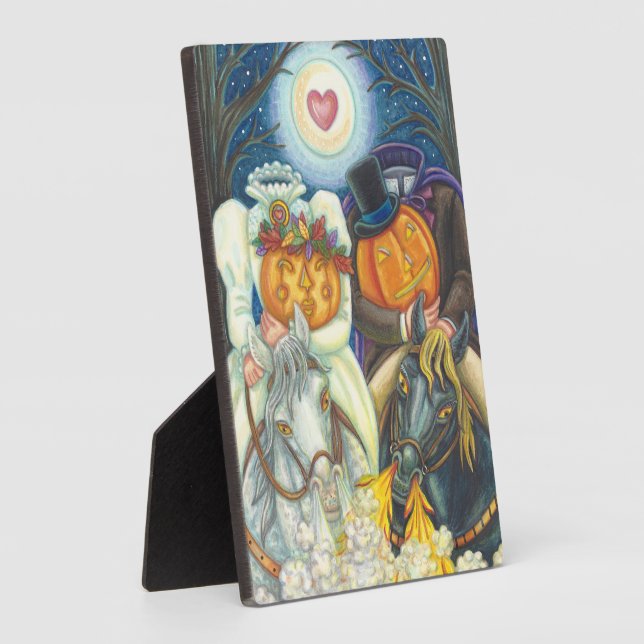 PLAQUE PHOTO MARIAGE DE SLEEPY HOLLOW, CAVALIER SANS TÊTE & MAR (Côté)