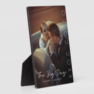 Plaque photo Mariage personnalisée Le grand jour