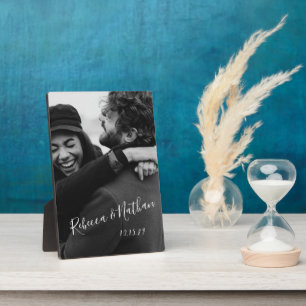 Plaque Photo Mariage photo Love Couple personnalisé Date