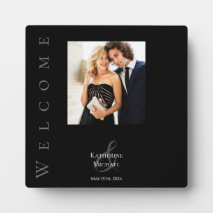 Plaque Photo Mariage-tableau photo noir et blanc moderne-
