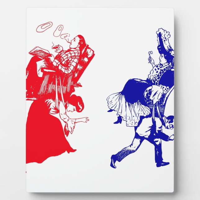 Plaque Photo mariage victorien drôle (Devant)