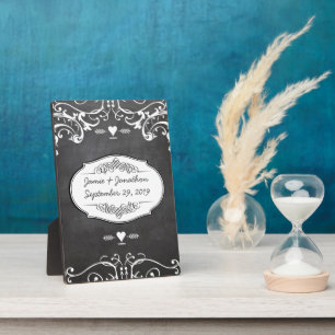 Plaque Photo Mariages de typographie de tableau noir