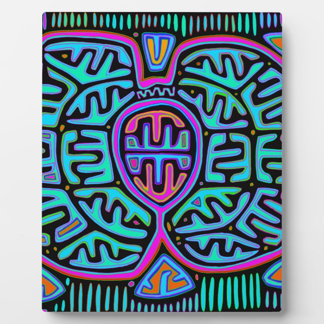 Plaque Photo Mariposa indienne de Kuna (Devant)