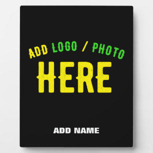 PLAQUE PHOTO MARQUE VERIFIEE NOIRE PERSONNALISABLE MODERNE ET C