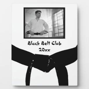 Plaque Photo Martial Arts Black Belt Club Photo Keepsaké