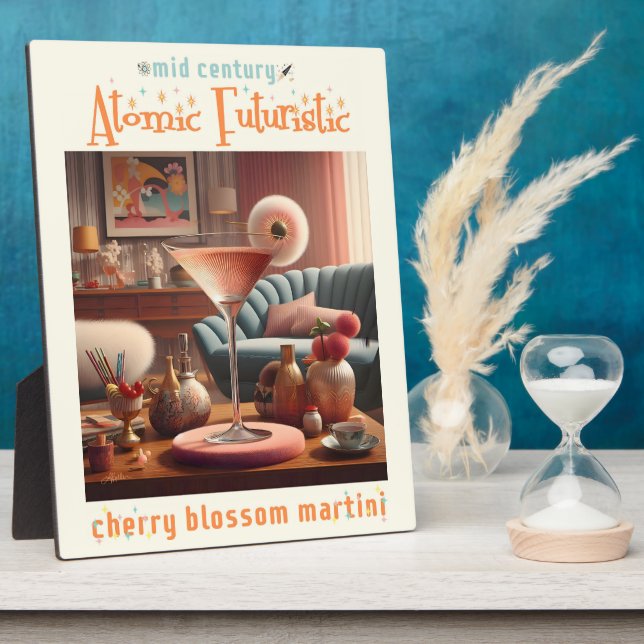 Plaque Photo Martini Fleur de Cerisier Atomique (Côté)