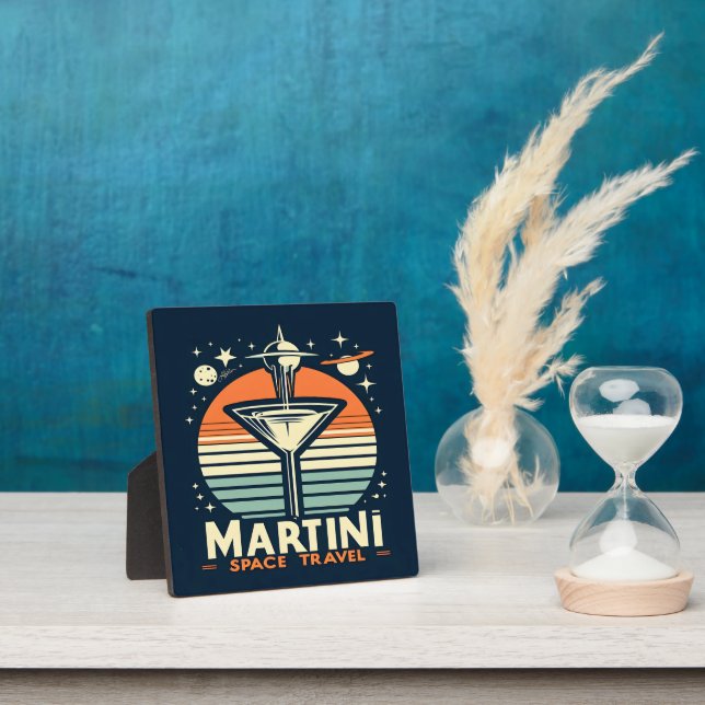 Plaque Photo Martini Space Travel Lift Off Logo (Insitu)