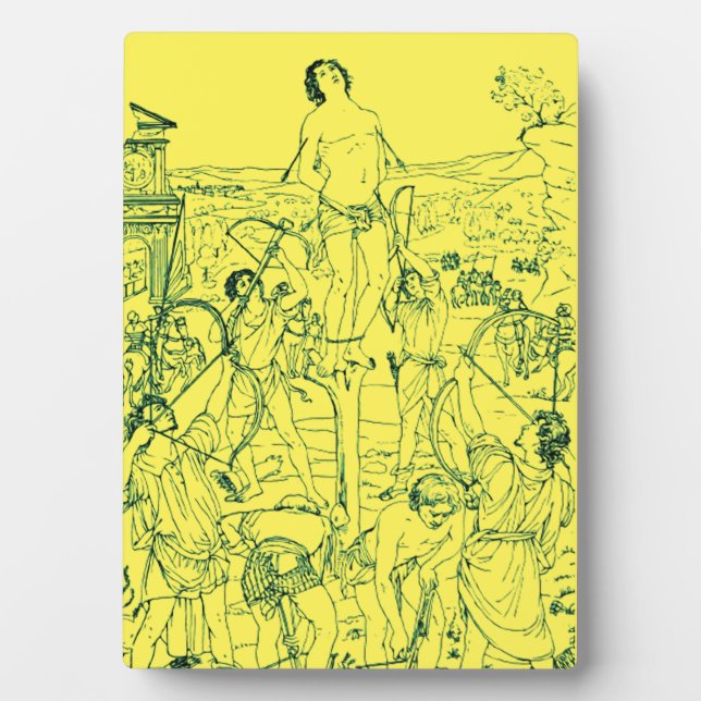 Plaque Photo Martyre de saint Sébastien  (Devant)