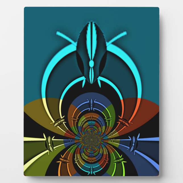 Plaque Photo Masaï couleurs Hakuna Matata (Devant)