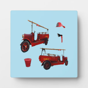 Plaque Photo Matériel vintage de lutte contre les incendies,