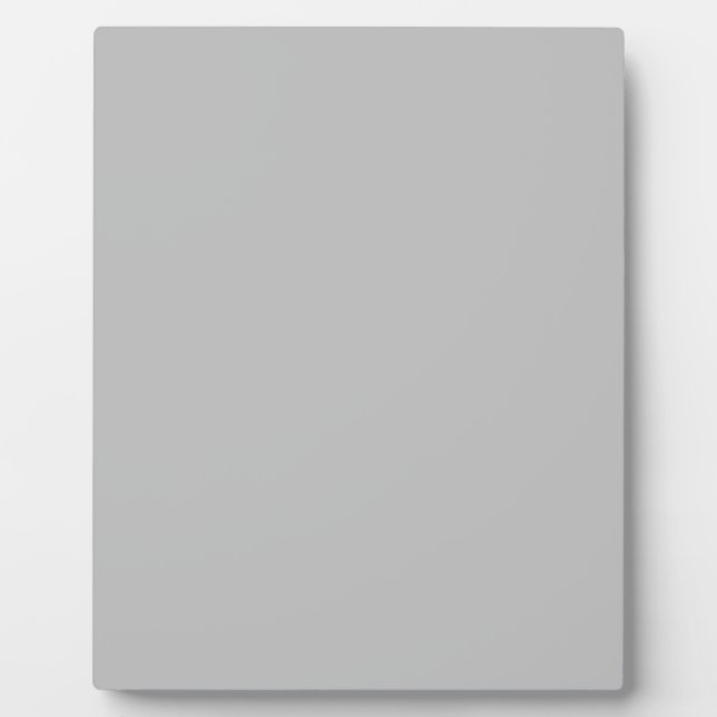 Plaque Photo Matte Silver (Devant)