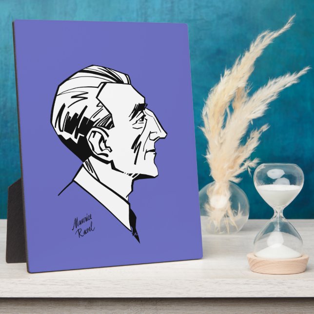 Plaque Photo Maurice Ravel (Côté)