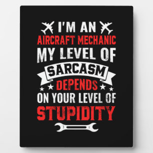 Plaque Photo Mécanique Je Suis Mécanicien D'Aéronefs