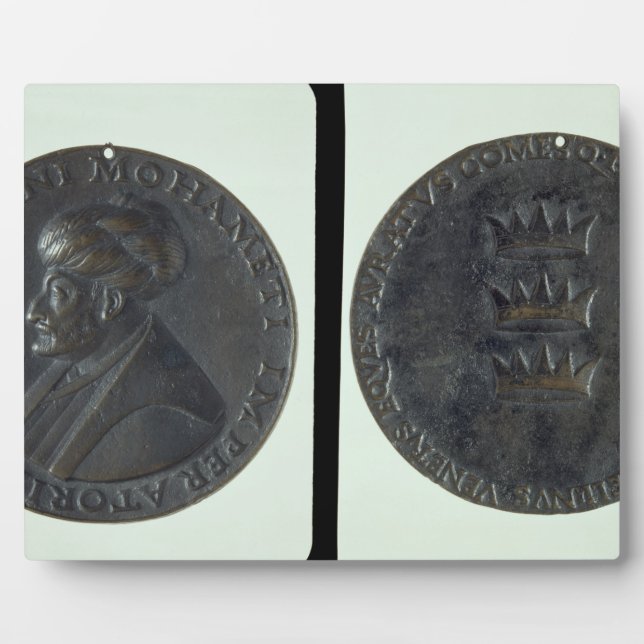 Plaque Photo Médaille de portrait, obverse représentant Sultan  (Devant)