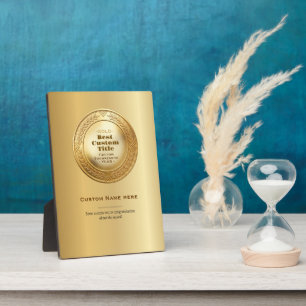 Plaque Photo Médaille d'or réaliste 3D personnalisable et modif