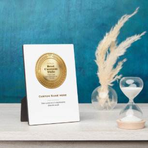 Plaque Photo Médaille d'or réaliste 3D personnalisable et modif