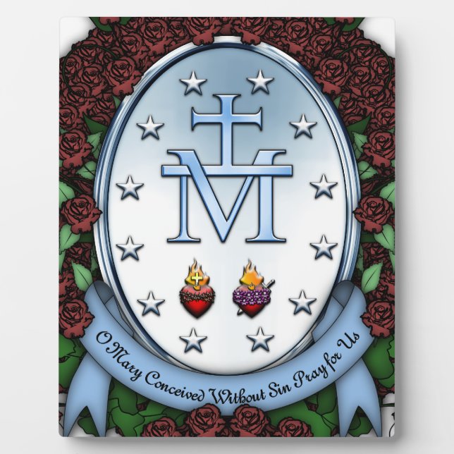 Plaque Photo Médaille miraculeuse 2 (Devant)