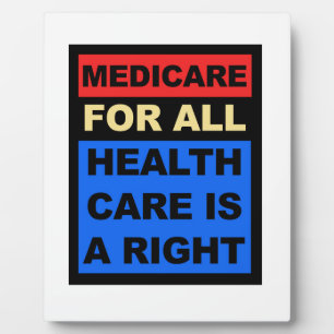 Plaque Photo Medicare for All - La santé est un droit