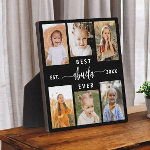 Plaque Photo Meilleur Abuela Ever - Collage photo pour petits e