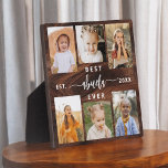 Plaque Photo Meilleur Abuela Ever Grandchildren Wood Photo Coll<br><div class="desc">Célébrez le "Meilleur Abuela Ever" avec cette Plaque de collage photo personnalisée pour petits-enfants. Ce cadeau chaleureux présente un collage de photos chères, magnifiquement arrangé, capturant des moments spéciaux, complété par un message d'amour. Conçu à partir de matériaux de haute qualité et d'une finition élégante, il est parfait pour l'exposition...</div>