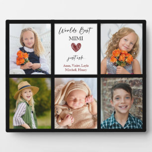 Plaque Photo Meilleur cadeau Mimi Grand-mère au monde photo noi