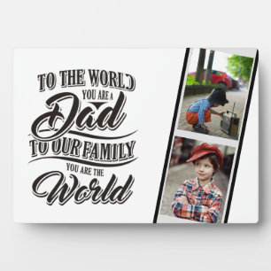 Plaque Photo MEILLEUR cadeau pour DADS! Ajouter Photos - Les Pè