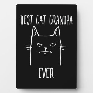 Plaque Photo Meilleur chat Grand-père Ever - Kitty Papa