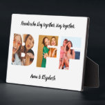 Plaque Photo Meilleur Collage Photo Ami Citation personnalisée<br><div class="desc">Meilleur Collage Photo Ami Citation personnalisée BFF</div>