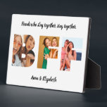 Plaque Photo Meilleur Collage Photo Ami Citation personnalisée<br><div class="desc">Meilleur Collage Photo Ami Citation personnalisée BFF</div>